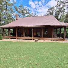 Cabin-staining-after-9-years-from-new-build-in-2016-Ballground-Ga 0